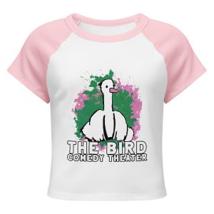Women’s micro rib raglan baby tee
